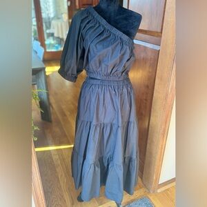 NWOT Gibson Latimer Elegant Black Off-Shoulder Dress